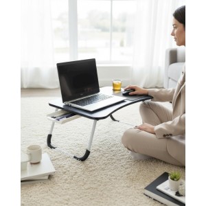 Çekmeceli Katlanır Laptop Sehpası, Tablet Sehpası, Ders Çalışma Masası