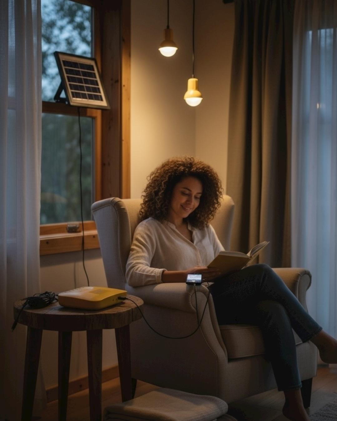 Solar Panelli Kamp Lambası, Karavan, Bahçe, Balkon Aydınlatma Seti Solar Panelli Kamp Lambası, Karavan, Bahçe, Balkon Aydınlatma Seti