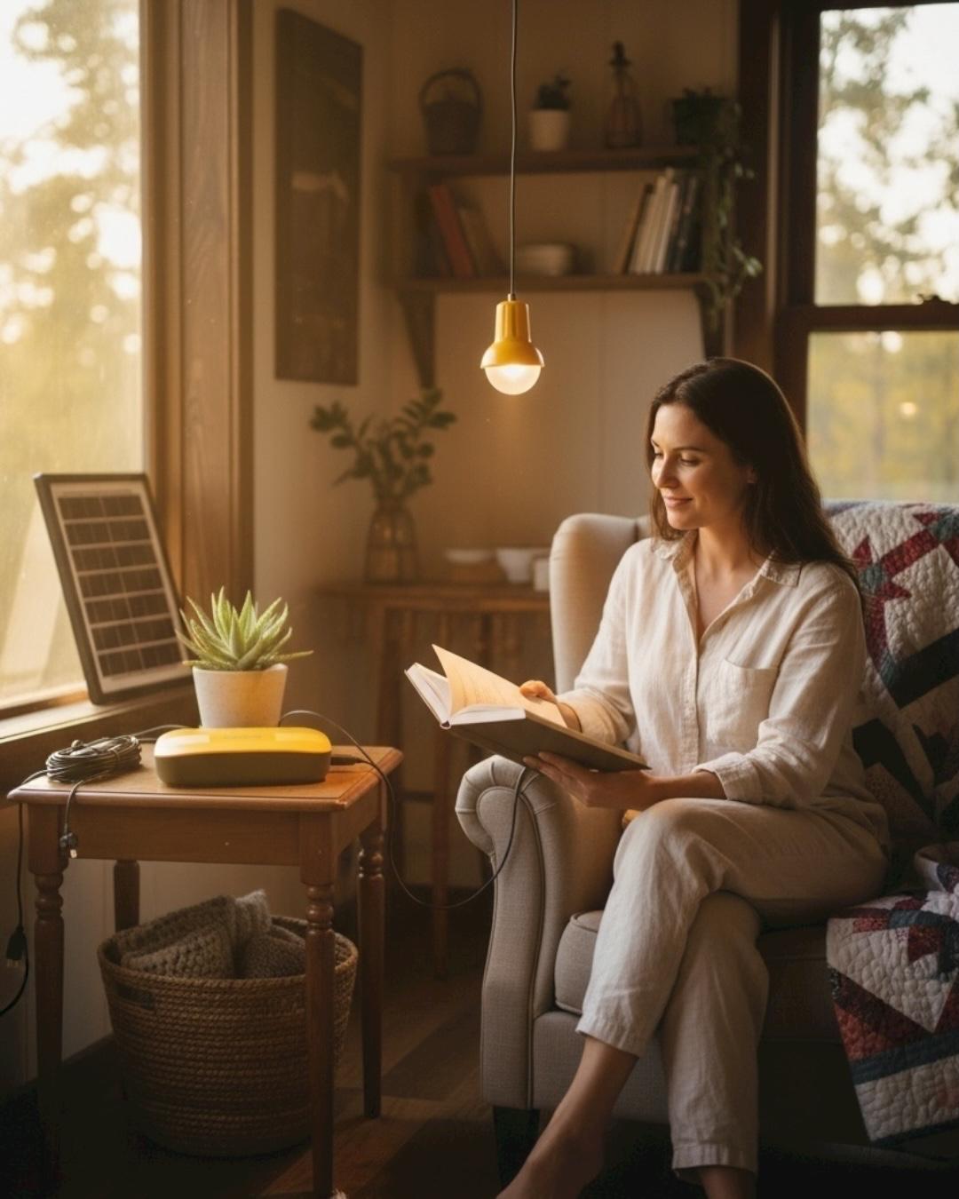 Solar Panelli Kamp Lambası, Karavan, Bahçe, Balkon Aydınlatma Seti Solar Panelli Kamp Lambası, Karavan, Bahçe, Balkon Aydınlatma Seti