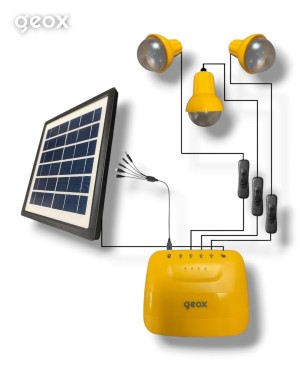 Solar Panelli Kamp Lambası, Karavan, Bahçe, Balkon Aydınlatma Seti