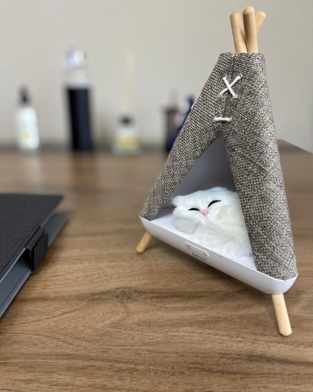 Tent Shape Kedili Masa Lambası, Gece Lambası, Abajur