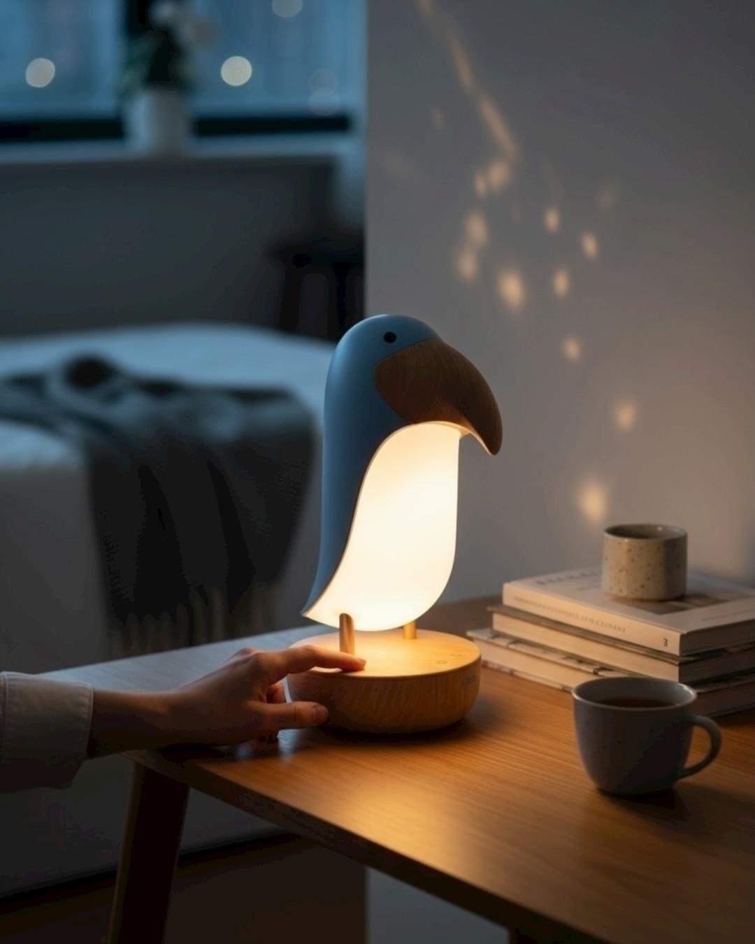 Toucan Bird Masa Lambası, Gece Lambası, Şarjlı, Abajur Toucan Bird Masa Lambası, Gece Lambası, Şarjlı, Abajur