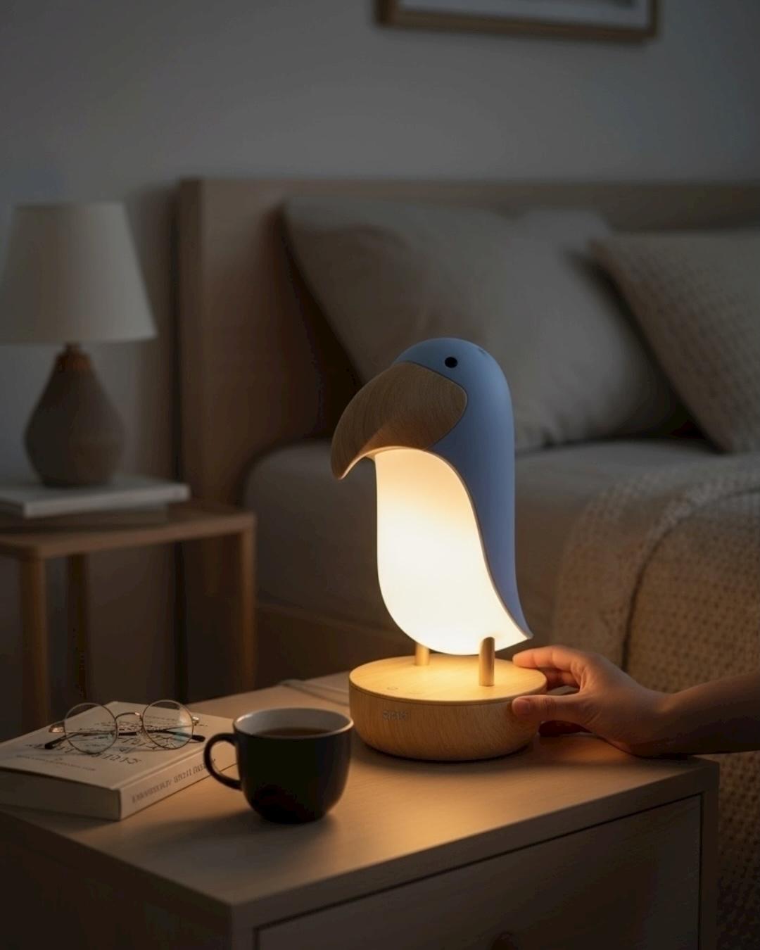 Toucan Bird Masa Lambası, Gece Lambası, Şarjlı, Abajur Toucan Bird Masa Lambası, Gece Lambası, Şarjlı, Abajur